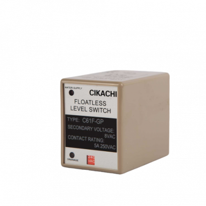 C61F-GP (220VAC) รีเลย์สำหรับเครื่องควบคุมระดับแบบก้านอิเล็กโทรด CIKACHI ELECTRIC Floatless Level Switch  ราคา