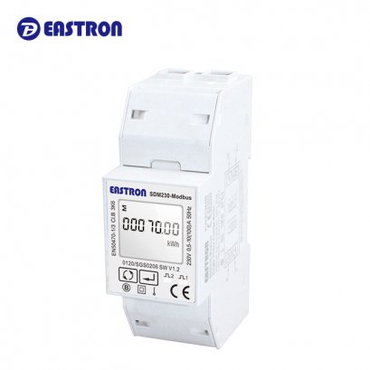 Eastron SDM230-Modbus , พาวเวอร์มิเตอร์ Multi-function Energy Power Meter Single Phase Max. 100A / RS-485, Pulse Output  @ ราคา