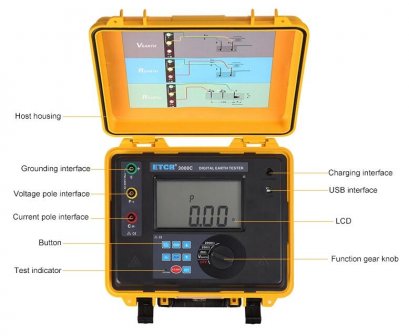 ETCR3000C Digital Earth Resistance Tester  , อีทีซีอาร์ เครื่องมือวัดและทดสอบ / ราคา