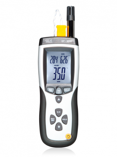 DT-8896 / CEM เครื่องวัดอุณหภูมิ ความชื้น PSYCHROMETER WITH INFRARED THERMOMETER / ราคา