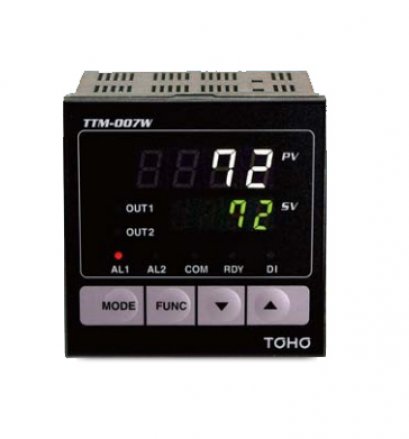 TOHO TTM-007W-R-A เครื่องควบคุมอุณหภูมิแบบดิจิตอล Digital Temperature Controller (Size 72x72 mm.) (Output RELAY) @ ราคา