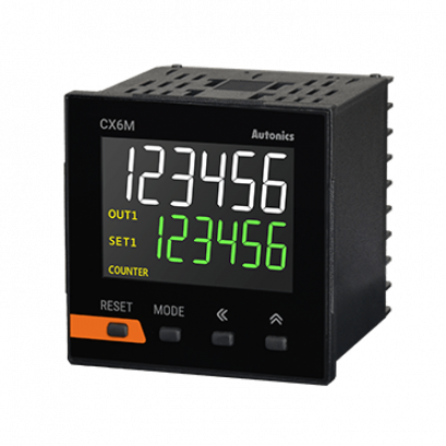 Autonics CX6M-2P4 เครื่องนับจำนวนและเครื่องตั้งเวลาระบบดิจิตอล (ขนาด 72x72 mm) LCD Display Counter/Timers @ ราคา