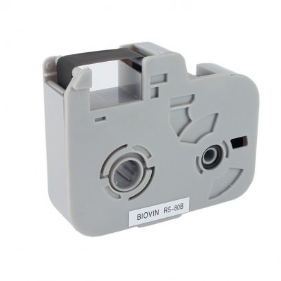 Biovin RS-80B ตลับหมึกสีดำ ยาว 80 เมตร  สำหรับเครื่องพิมพ์ปลอกมาร์คสายไฟ S650 S700E RS80B @ ราคา