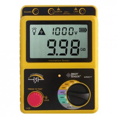 AR907+ / SMART SENSOR เครื่องวัดความต้านทาน INSULATION TESTER / ราคา