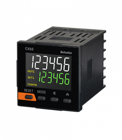Autonics CX6S-2P4 เครื่องนับจำนวนและเครื่องตั้งเวลาระบบดิจิตอล LCD Display Counter/Timers @ ราคา