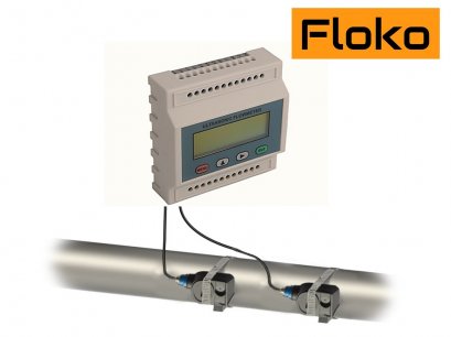 Floko FM-200M  เครื่องวัดอัตราการไหลของเหลว แบบอุลตร้าโซนิคชนิดรัดท่อแบบติดตั้ง Ultrasonic Clamp On Flow Meter @ ราคา