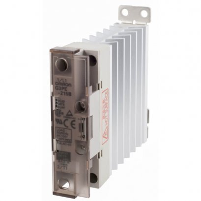 Omron G3PE-215B (DC12-24) โซลิดสเตตรีเลย์ (SSR) ออมรอน Solid State Contactors for Heaters (Input: 12 to 24 VDC) (Output: 100 to 240 VAC) (Load current: 15 A) @ ราคา