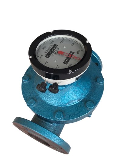 YS Instruments LC-80 มิเตอร์วัดปริมาณการไหลของน้ำมัน ขนาดท่อ 3 นิ้ว (หน้าแปลน DIN) Oval Gear Flow Meter (บอดี้สีฟ้า) @ ราคา