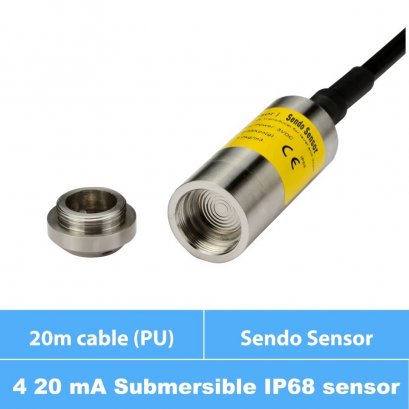 SS634 , SENDO SENSOR level transmitter Cable 20 เมตร Output 4-20 mA , เซนเซอร์วัดระดับแบบไฮโดรสแตติก Hydrostatic / ราคา