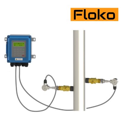 Floko FM-200I-TC-1 (transducer sensor TC-1) เครื่องวัดอัตราการไหลของเหลว แบบอุลตร้าโซนิค ชนิดเจาะท่อ ultrasonic flowmeter insertion type @ ราคา
