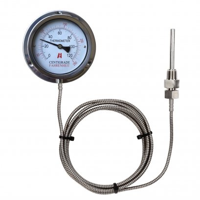 &quot;HD&quot; WTZ-120 (0-120°C) เกจ์วัดอุณหภูมิแบบท่อแคปปิลารี่ Thermometer Gauge capillary @ ราคา