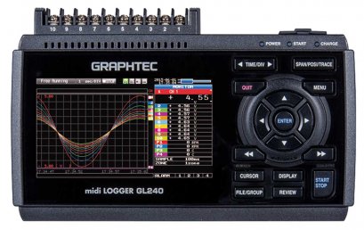 Graphtec GL240 ดาต้าล็อคเกอร์ midi LOGGER 10CH Multi input GL-240/ ราคา