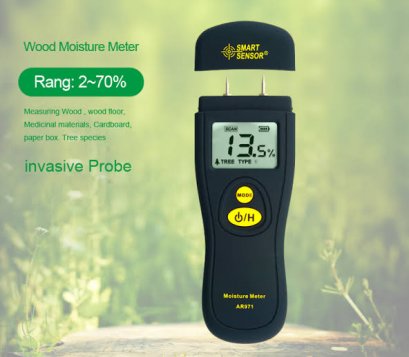 MOISTURE METER AR971 เครื่องวัดความชื้นไม้ หรือ กระดาษ ช่วงการวัด 2% ถึง 70% Smart Sensor  @ ราคา