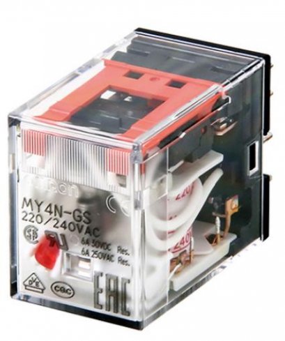 Omron MY4N-GS รีเลย์ Relay Coil 220/240VAC @ ราคา