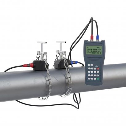 T-measurement TDS-100H (Sensor M2) มิเตอร์วัดอัตราการไหล เครื่องวัดอัตราการไหล อัลตร้าโซนิก T-measurement Handheld Ultrasonic Flow Meter Flowmeter with Clamp on Sensor @ ราคา