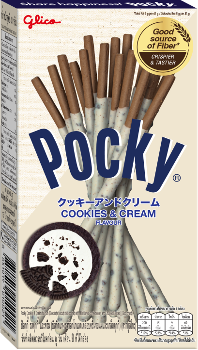 ป๊อกกี้ รสคุกกี้และครีม