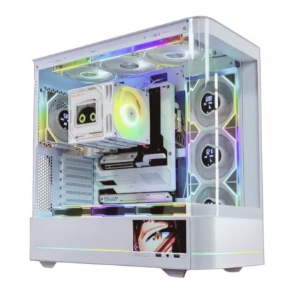 ATX Case AC-02 (Curved Glass with 5.5" LCD) Jungle Leopard By LWC