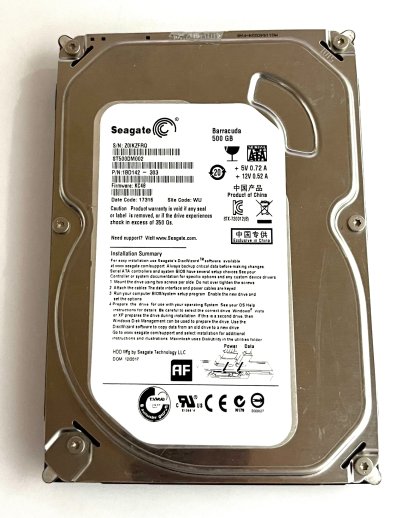 ลดล้างสต๊อก HDD PC 500GB SEAGATE 3.5" SATA3 6Gb/s ฮาร์ดดิสก์ซีเกท (มือ 2)