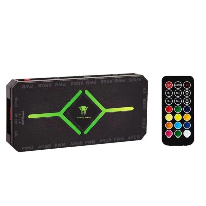 SMART HUB 5V 3PIN ARGB 4PIN กล่องคุมไฟ ARGB JUNGLE LEOPARD (BLACK)
