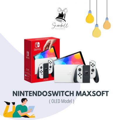 ￼NintendoSwitch Maxsoft ( OLED Model ) White