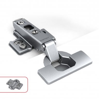 บานพับถ้วยกดกระเด้ง รุ่น Star Track พร้อมขารองหนุน