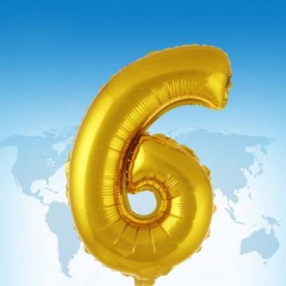 ฟอยล์ตัวอักษร 40 นิ้ว สีทอง 6