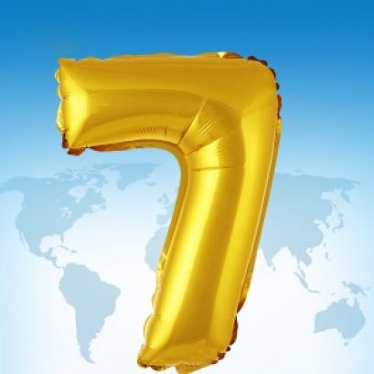 ฟอยล์ตัวอักษร 40 นิ้ว สีทอง 7