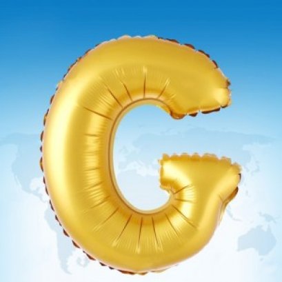 ฟอยล์ตัวอักษร 40 นิ้ว สีทอง G