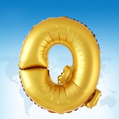 ฟอยล์ตัวอักษร 40 นิ้ว สีทอง Q