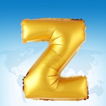 ฟอยล์ตัวอักษร 40 นิ้ว สีทอง Z