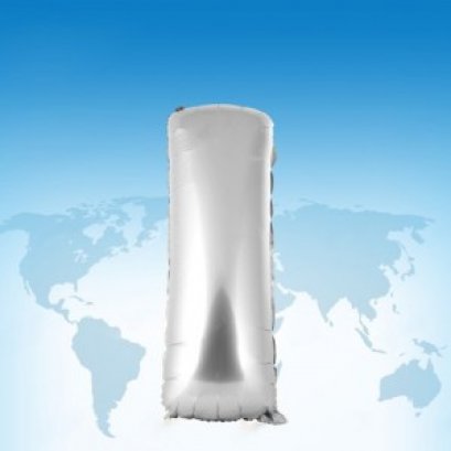 ฟอยล์ตัวอักษร 40 นิ้ว สีเงิน I