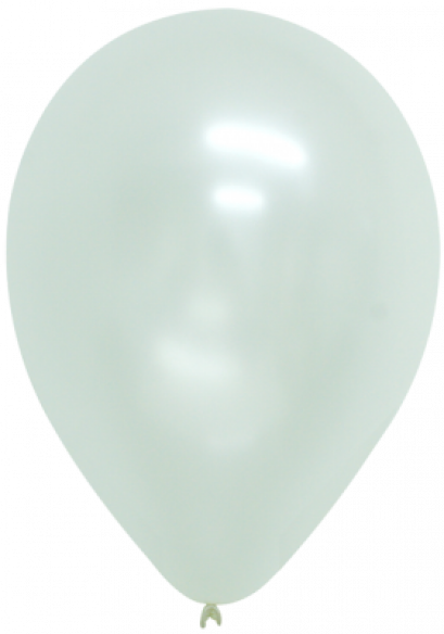 ลูกโป่งกลมเนื้อมุก 12 นิ้ว สีขาว