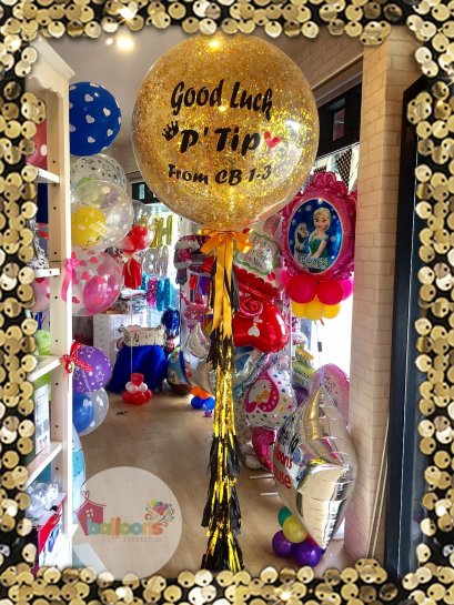 ลูกโป่งกลิสเตอร์เงิน 36 นิ้ว