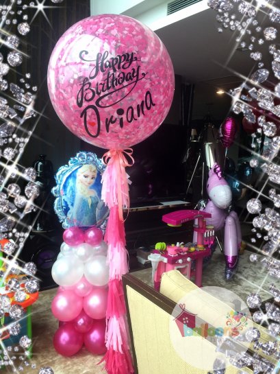 ลูกโป่งกลิสเตอร์เงิน 36 นิ้ว