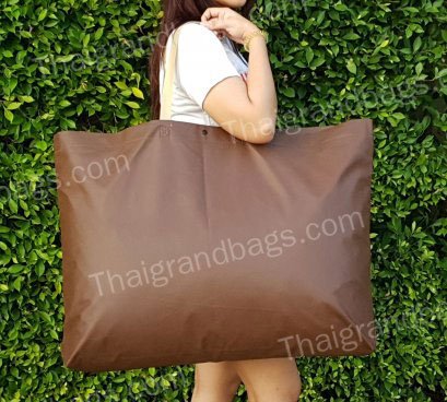 Fabric Bag with carrying handle + folded bottom + Closing Button