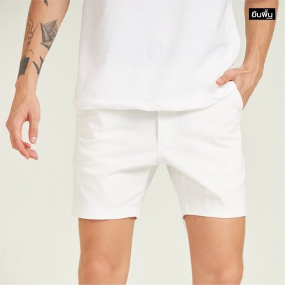 กางเกงขาสั้น สีขาว