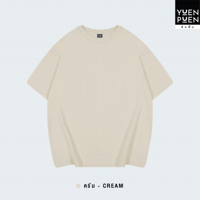เสื้อยืด Oversize สีครีม