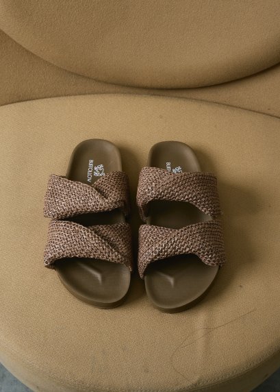 DOUBLE STRAP - CHOCOLATE MOUSSE BROWN)