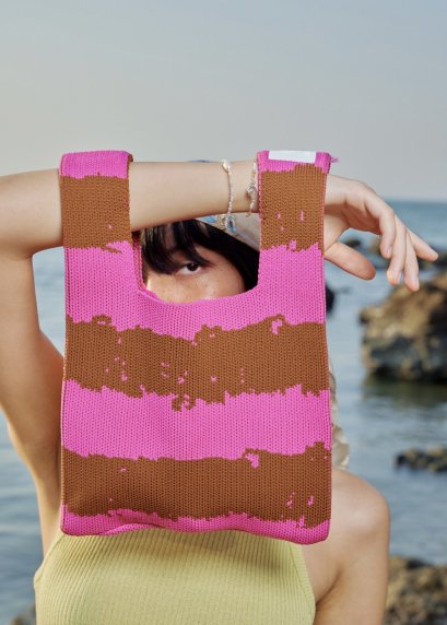 11 EVERYDAY TOTE (PINK/BROWN)