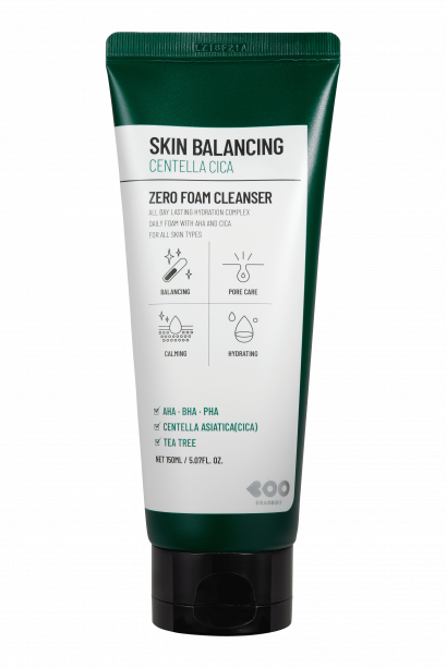 Dearboo Skin Balancing Centella Cica Zero Foam Cleanser / เดียร์บู สกิน บาลานซ์ซิ่ง เซนเทลล่า ซิก้า ซีโร่ โฟม คลีนเซอร์