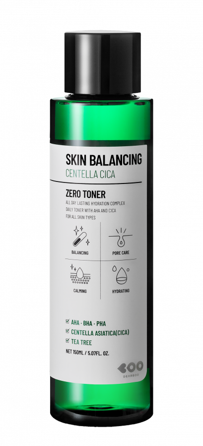 Dearboo Skin Balancing Centella Cica Zero Toner