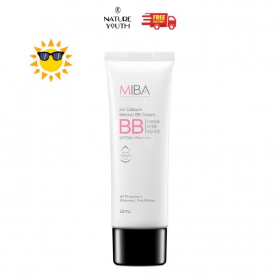 Miba Ion Calcium Mineral BB Cream SPF50+/PA++++ / มีบ้า มิเนอรอล บีบี ครีม เอสพีเอฟ 50+ พีเอ++++