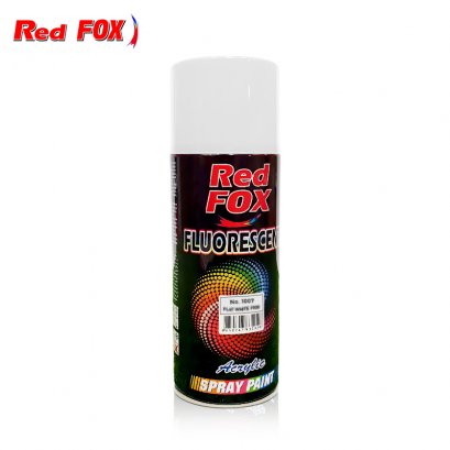 สีสเปรย์ Red Fox สีขาว FLAT WITHE No. 1007 (F100)