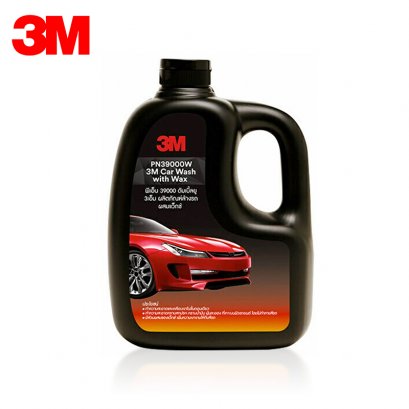 แชมพูล้างรถ สูตรผสมแวกซ์ 1,000 มล. 3M - PN39000W