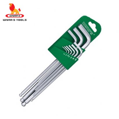 ชุดประแจแอลหกเหลี่ยมหัวบอล ยาวพิเศษ 9ตัว/ชุด WYNN&#039;S - W0199A