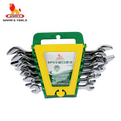 ประแจปากตาย 6ตัวชุด ขัดผิวเงา กันสนิม / WYNN&#039;S - W0603