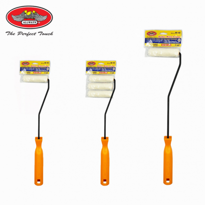 แปรงลูกกลิ้งเคมี ด้ามแปรงลูกกลิ้ง + แปรงลูกกลิ้งเคมี รุ่นหนา 4 นิ้ว ใช้ทาสีน้ำ สีน้ำมัน กาว เคมี แปรงลูกกลิ้ง  รุ่น NO.RF-40 ALLWAYS