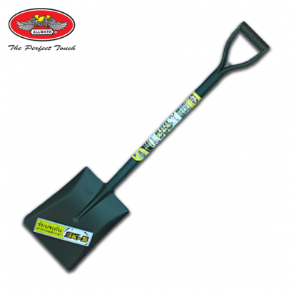 พลั่ว พลั่วตักทราย พลั่วดิน ผลิตจากเหล็กกล้า SK-5 ปลายตัด สีดำ อย่างดี แข็งแรง ใช้สำหรับตักดิน SV-110 ALLWAYS