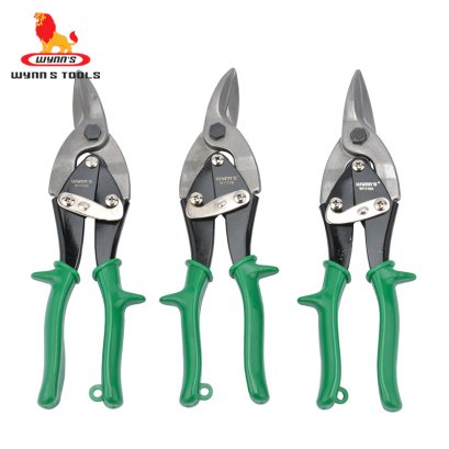 กรรไกรตัดสังกะสี รุ่นปากตรง รุ่นตัดโค้งซ้าย และ รุ่นตัดโค้งขวา  ขนาด 10 นิ้ว / WYNN&#039;S