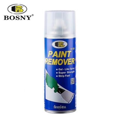 สเปรย์ลอกสี Paint Remover Gel Spray น้ำยาชนิดเจลใส ทำปฏิกิริยารวดเร็ว มีประสิทธิภาพสูงในการลอกสี B128 BOSNY